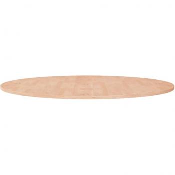 Round Table Top 90x1.5 cm Solid Wood Oak