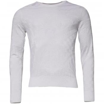 Dolce & Gabbana White Silk Round-Neck Pullover – Medium