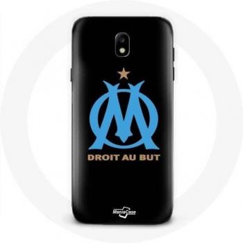 Coque de téléphone Samsung Galaxy S4 Olympique de Marseille Fond Noir