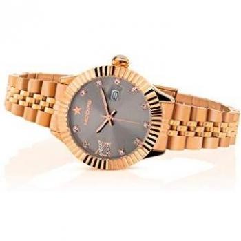 Orologio Donna Hoops New Luxury Diamonds in Acciaio 2619LD-RG04 Rose Gold Grey