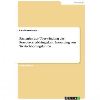 Strategien zur Überwindung der Ressourcenabhängigkeit: Insourcing von Wertschöpfungsketten