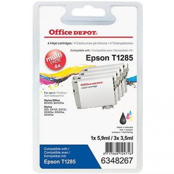 Cartouche jet d'encre Viking Compatible Epson T1285 Noir et 3 Couleurs T1285 4 Unités