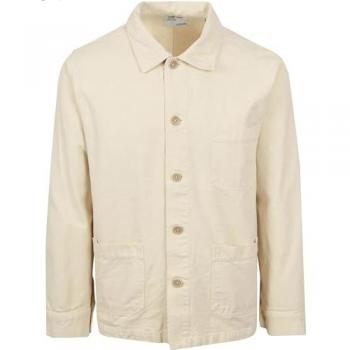 Eco-Friendly Long Sleeve Work Shirt in Ivory White