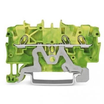 Protective Earth Terminal Block 3‑Wire, Ø 0.14–1.0 mm – WAGO 2000‑1307