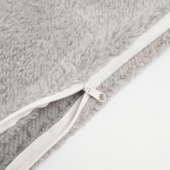 Brentfords 4 Pack Teddy Cushion Covers - Silver