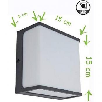 Applique LED Esterno Doblo 15cm Rettangolare 4000K