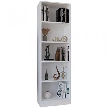 Mensola Libraria Dilos XL 5P Bianco