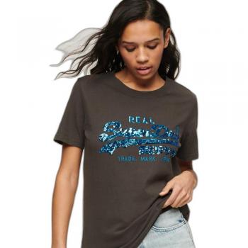 Superdry T-shirt Vl Embellish Vintage Black 2XS