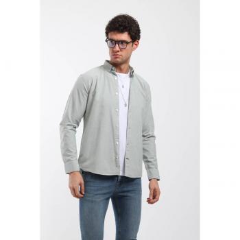 Camicia lunga maschile mint XXL con maniche lunghe