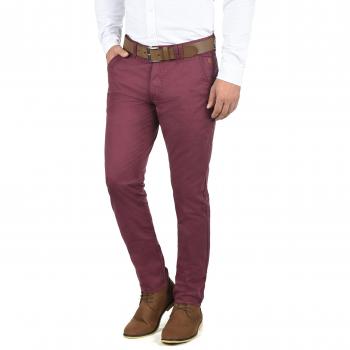 Blend Tromp Herren Chino Hose Stoffhose aus 100% Baumwolle in Regular Fit Größe W36/32 Farbe Zinfandel