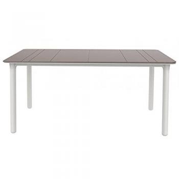 White Base with Chocolate Top Noa Table
