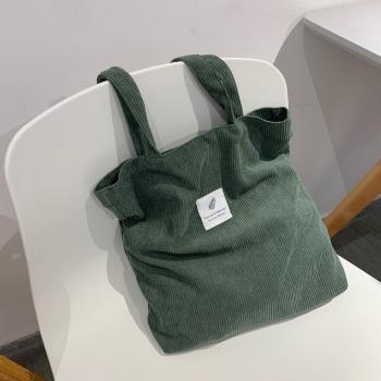 Reusable Corduroy Tote for Women