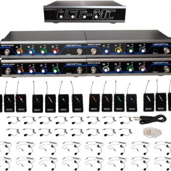 VocoPro USB-Play Wireless Headset & Lavalier System