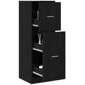 Cabinet de Pharmacien Chêne Noir – 40×41×118 cm (vidaxl)