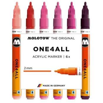 Molotow ONE4ALL 127HS Pink Set – 6‑Farbpalette