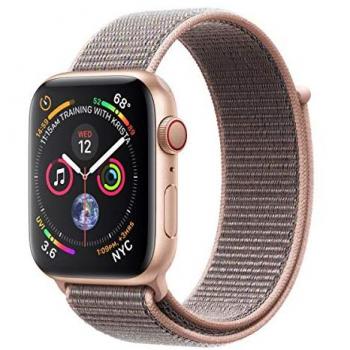 Apple Watch Series 4 44mm Gold Aluminum GPS + Cellular Pink Sport Loop