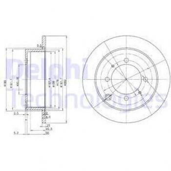 Disco de freno DELPHI BG3400