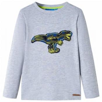 Kids' Long Sleeve T-Shirt Grey Melange 128