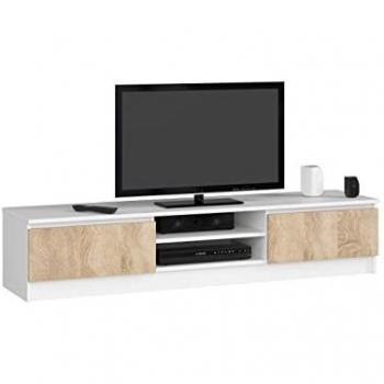 Mobiletv Akord 160 cm – 2 ante, inserto frontale Sonoma Quercia