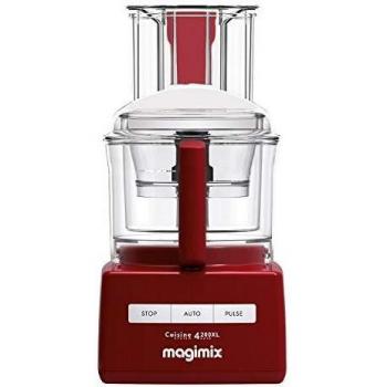 Magimix 6-in-1 Solution Food Processor and Blender 4200XL in Red with 3 ABS & BPA-Free Bowls and 3L Capacity