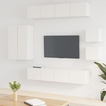 VidaXL Mobiliario Salón 8 Piezas Contrachapado