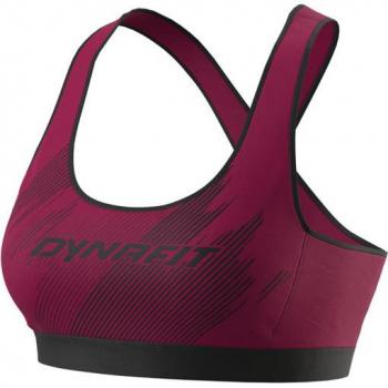 Brassière Dynafit Alpine Graphic Femme - Soutien élevé - Rouge betterave