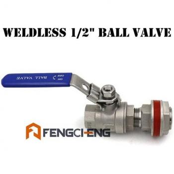 Homebrew Bahre Brauen Wasserkocher Ballventil Kit aus rostfreiem Stahl – 1/2 NPT