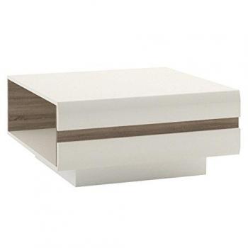 Chelsea White High Gloss and Oak Small Coffee Table