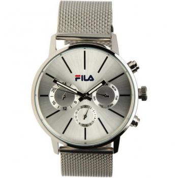 Men's Fila Silver Mesh Band Watch (Gray, One Size) – 38‑838‑001