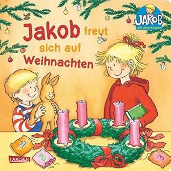 Sandra Grimm Jakob Freut Sich Auf Weihnachten: Pappbilderbuch Mit Klappen, Drehscheibe Und Suchbild (Kleiner Jakob)