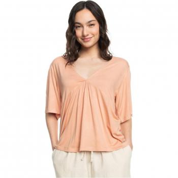 Roxy Maglietta Donna Just An Illusion Maniche Corte Cafe Creme XS