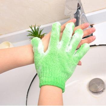 Guante exfoliante de ducha resistente con esponja de masaje hidratante