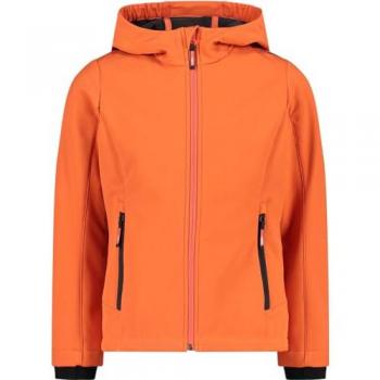 Cmp Fix Hood Softshell Jacket - Campari/Anthracite - 12Y