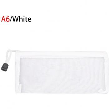 Solid Color Mesh Pen Bag
