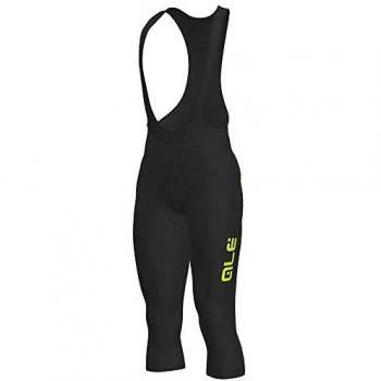 Culote 3/4 Alé Winter Negro Amarillo Fluorescente - S