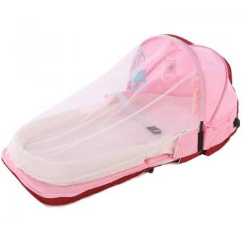 Breathable Portable Baby Sleeping Basket with Mosquito Protection