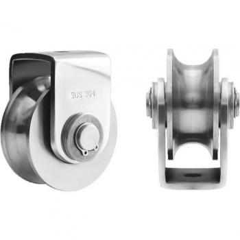 Bloc de poulie U 304 en acier inoxydable, 2 pièces