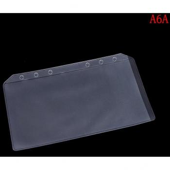 PVC-Heißbinder A5/A6 Transparent Postleitzahl-Schloss Umschlag, Taschenverbindung, Nachfülloption, Veranstaltungssticker 6-Loch