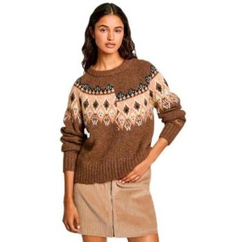 Holly Earth‑Brown Cardigan by Pepe Jeans for Women – Size L
