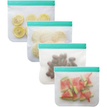 12Pcs Reusable Silicone Food Bags