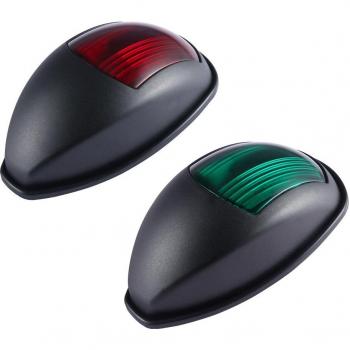 Universal 2 Pcs LED Boat Deck Lights Red Green
