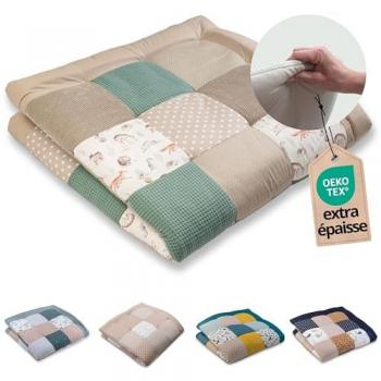 Matelas de parc bébé ULLENBOOM amis de la forêt 120 x 120 cm