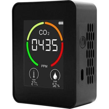 Detector de dióxido de carbono y medidor de temperatura y humedad