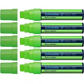 Maxx 260 Chalk Marker Chisel Tip GR PK5