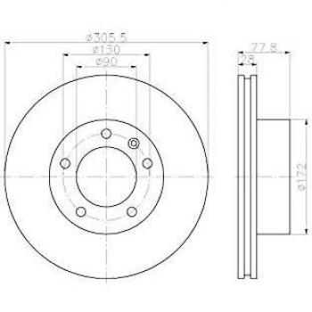 Hella Brake Disc PRO 8DD 355 108931