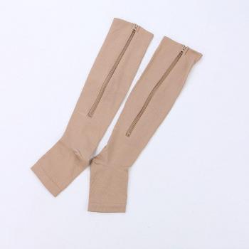 Ladies Knee High Open Toe Compression Socks