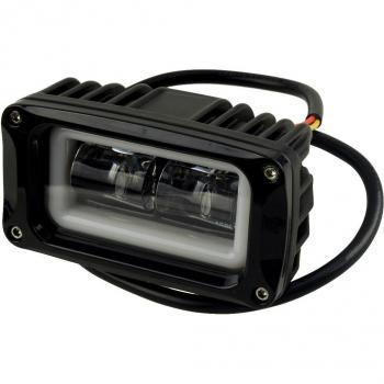 4-Inch Red LED Angel Eyes Work Light for Universal Vehicles (DC 9-32V)
