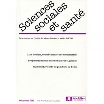 Revue Sciences Sociales et Santé vol 29 - n°4 Décembre 2011