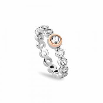 Clogau® Sterling Silver Topaz Tennis Ring