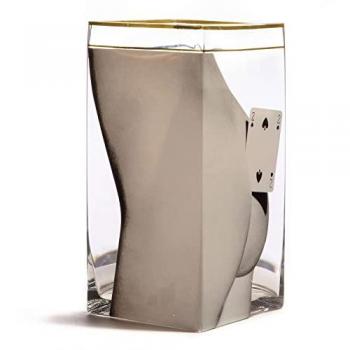 Toilettier Vaisseau Carré Deux As Transparent 30 cm